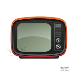 پیکسل MDF طرح تلویزیون قدیمی PixT106