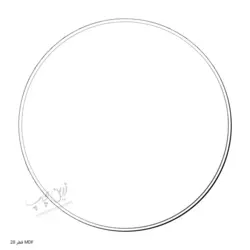 چاپ بر روی قاب MDF دایره قطر ۲۸