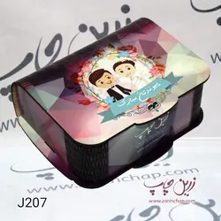 جعبه جواهری MDF با درب فنری کد J207
