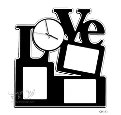 چاپ بر روی قاب ساعت MDF مدل GH111