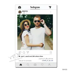 چاپ بر روی قاب عکس MDF اینستاگرام مدل GH123