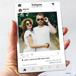 چاپ بر روی قاب عکس MDF اینستاگرام مدل GH123