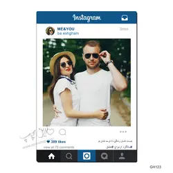 چاپ بر روی قاب عکس MDF اینستاگرام مدل GH123