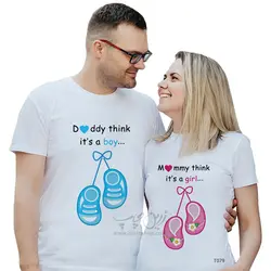 ست دو نفره تیشرت جشن تعیین جنسیت طرح T079