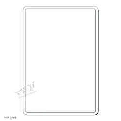 چاپ بر روی قاب MDF اندازه ۱۵×۲۰