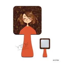 آینه دستی طرح A013T004