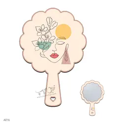 چاپ بر روی آینه دستی بزرگ مدل A016