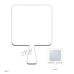 چاپ بر روی آینه دستی بزرگ مدل A014