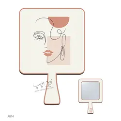 چاپ بر روی آینه دستی بزرگ مدل A014