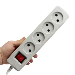 چند راهی ۴ خانه بدون ارت شهاب پارت الکتریک با کابل ۳ متر مدل PE652