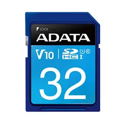 کارت حافظه اس دی ۳۲ گیگ ای دیتا ADATA Premier V10 UHS-I 100MB/s