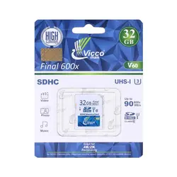 کارت حافظه اس دی 32 گیگ ویکومن Vicco Final 600x C10 U3 90MB/s