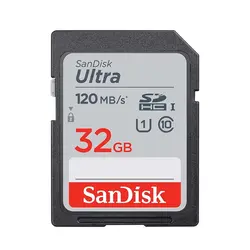کارت حافظه اس دی سن دیسک 32 گیگ SanDisk Ultra 120MB/s