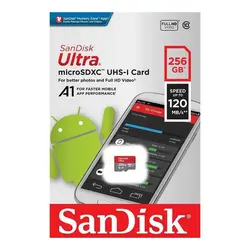 کارت حافظه میکرو سن دیسک 256 گیگ SanDisk Ultra 120MB/s
