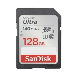 کارت حافظه اس دی سن دیسک 128 گیگ SanDisk Ultra 140MB/s