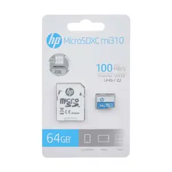 کارت حافظه میکرو 64 گیگ اچ پی HP mi310 U1 با آداپتور