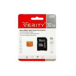 کارت حافظه میکرو ۳۲ گیگ وریتی Verity U1 95MB/s با خشاب - فروشگاه اینترنتی لیمو شیرین | پخش انواع حافظه