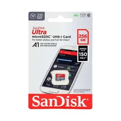 کارت حافظه میکرو سن دیسک 256 گیگ SanDisk Ultra 150MB/s