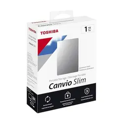 هارد اکسترنال توشیبا مدل Toshiba Canvio Slim ظرفیت 1 ترابایت