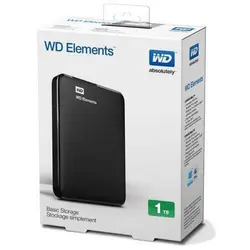 هارد اکسترنال وسترن دیجیتال Western Digital Elements ظرفیت 1 ترابایت