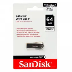 فلش ۶۴ گیگ سن دیسک Sandisk Ultra Luxe USB3.1
