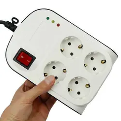 محافظ برق صوتی تصویری ۴ خانه پارت الکتریک با کابل ۳ متری مدل PE8792