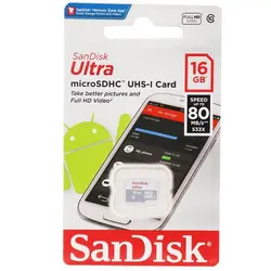 کارت حافظه میکرو ۱۶ گیگ سن دیسک SanDisk Ultra 533X C10 U1 80MB/s