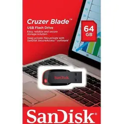 فلش ۶۴ گیگ سن دیسک SanDisk Cruzer Blade USB2.0
