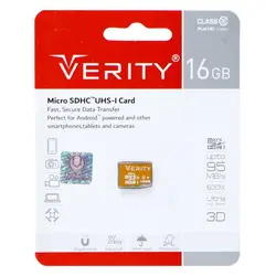 کارت حافظه میکرو ۱۶ گیگ وریتی Verity U106 U1 95MB/s بدون خشاب
