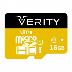 کارت حافظه میکرو ۱۶ گیگ وریتی Verity U106 U1 95MB/s بدون خشاب