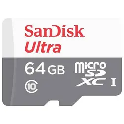 کارت حافظه میکرو ۶۴ گیگ سن دیسک SanDisk Ultra C10 U1 100MB/s