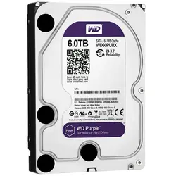 هارددیسک اینترنال وسترن دیجیتال سری Purple wd60purz ظرفیت 6 ترابایت