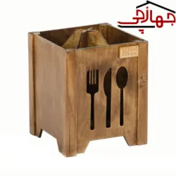 جا قاشق مربع چوبی خودرنگ وودمن کد W 295