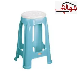 چهارپایه ی دو رنگ بلند ناصر پلاستیک کد 1417