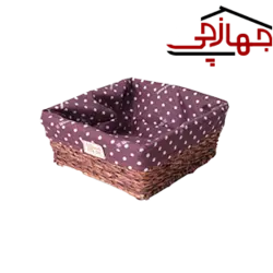 سبد سبزی مربع سایز 2 حصیری