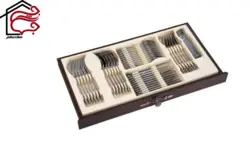 سرویس قاشق و چنگال 116 پارچه ی ناب استیل مدل VENICE