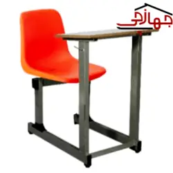 صندلی مدرسه‌ای LX تک نفره متصل با نیمکت بنیزان کد TS 401
