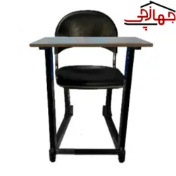 صندلی مدرسه‌ای متال پلاست تک نفره با نیمکت بنیزان کد TS 101
