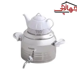 کتری قوری 6 لیتر سفید کف چدن