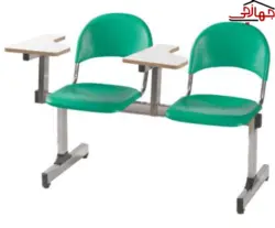 نیمکت متال پلاست دو نفره آموزشی بدون جاکتابی قید دار بنیزان کد 108