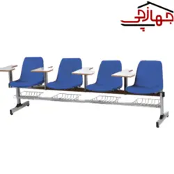 نیمکت LX چهار نفره آموزشی با جاکتابی بنیزان کد 410 A