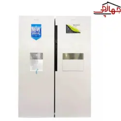یخچال فریزر دوقلو هیمالیا مدل آلفا سفید چرمی