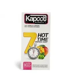 ویژگی،قیمت و خرید کاندوم کاپوت مدل 7Hot Time بسته 12 عددی