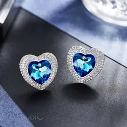 نیم ست نقره قلب کوبیک QP-1310-a