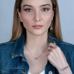 گردنبند نقره کوبیک QN-1205
