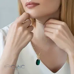 گردنبند نقره کوبیک QN-851119