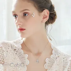 گردنبند نقره کوبیک QP-3810-C ماه تولد آپریل(فروردین و اردیبهشت)