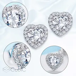 گوشواره نقره کوبیک QE-0707