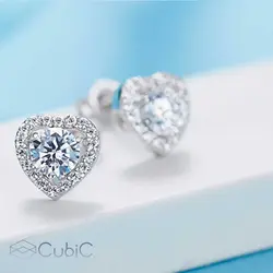 گوشواره نقره کوبیک QE-0707