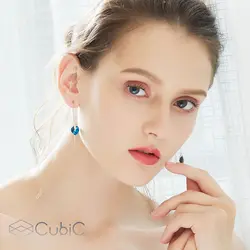 گوشواره نقره کوبیک QE-3409